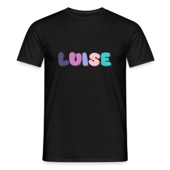 Name - Luise - Männer T-Shirt - Schwarz - Vorne - AI Model Male 178 light (178cm)