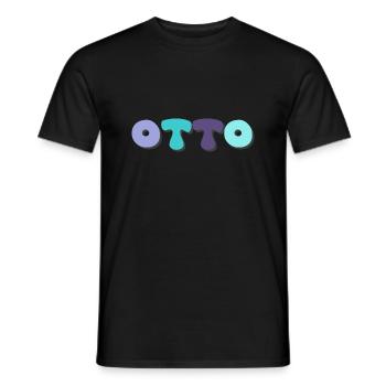Name - Otto - Männer T-Shirt - Schwarz - Vorne - AI Model Male 178 light (178cm)