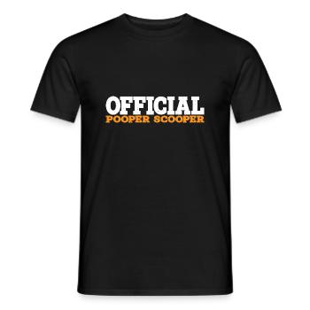 Official Pooper Scooper 13 - Männer T-Shirt - Schwarz - Vorne - AI Model Male 178 light (178cm)