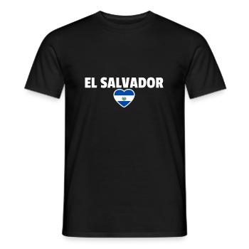 El Salvador Drapeau salvadorien - T-shirt homme - noir - Devant - AI Model Male 178 light (178cm)