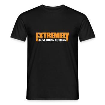 Extremely Busy Doing Nothing 11 - Männer T-Shirt - Schwarz - Vorne - AI Model Male 178 light (178cm)