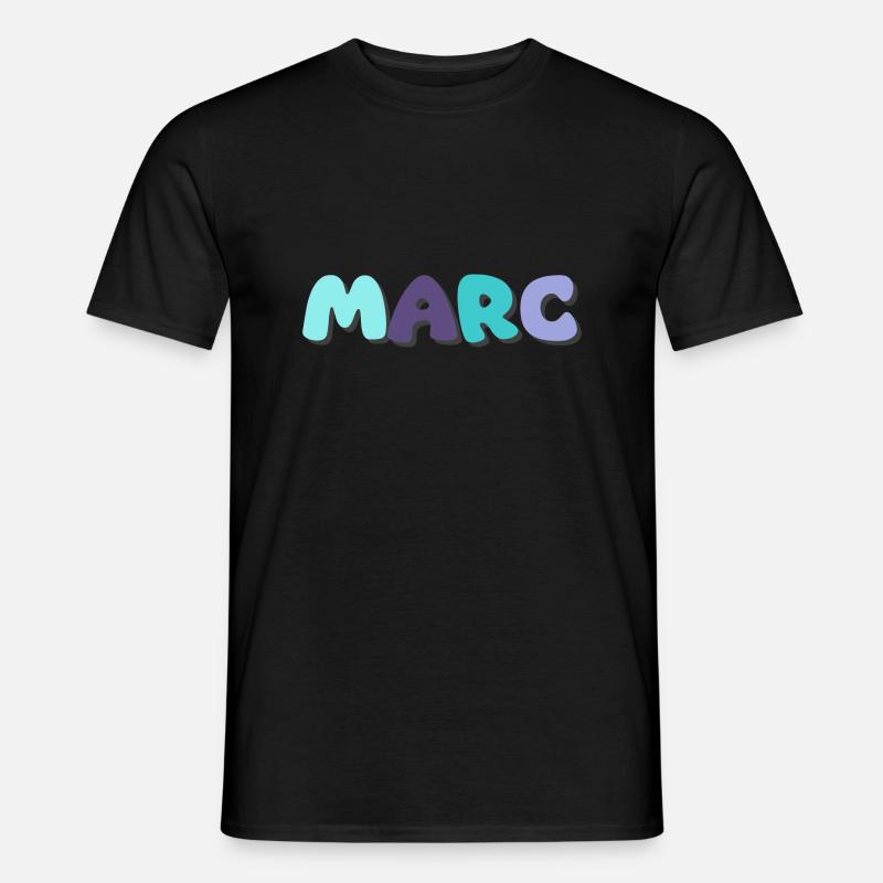 Name - Marc - Männer T-Shirt - Schwarz