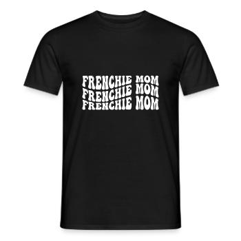 Frenchie Mom - Männer T-Shirt - Schwarz - Vorne - AI Model Male 178 light (178cm)