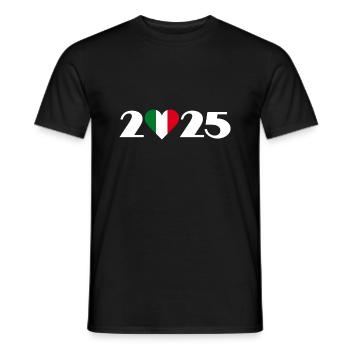 I love Italien 2025, Urlaub in Italien 2025 - Männer T-Shirt - Schwarz - Vorne - AI Model Male 178 light (178cm)