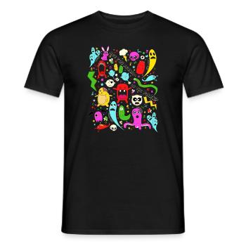 Are you afraid? - Männer T-Shirt - Schwarz - Vorne - AI Model Male 178 light (178cm)