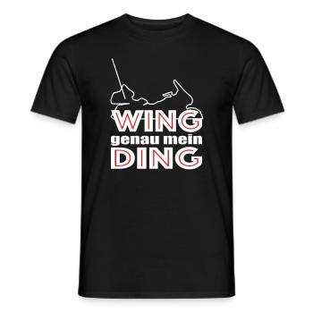 Motorrad Biker Spruch Goldwing Gold Wing mein Ding - Männer T-Shirt - Schwarz - Vorne - AI Model Male 178 light (178cm)