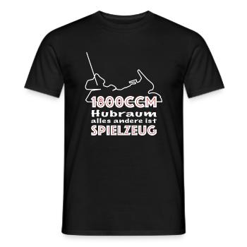 1800 ccm alles andere ist Spielzeug Goldwing - Männer T-Shirt - Schwarz - Vorne - AI Model Male 178 light (178cm)
