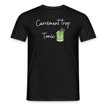 Geradezu zu straff - Männer T-Shirt - Schwarz - Vorne - AI Model Male 178 light (178cm)