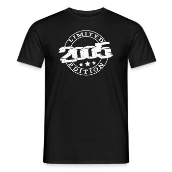 18th birthday Young girls 18 years 2005 funny - Men's T-Shirt - black - Front - AI Model Male 178 light (178cm)