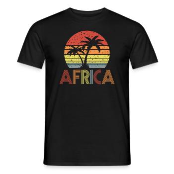 Afrique - T-shirt homme - noir - Devant - AI Model Male 178 light (178cm)