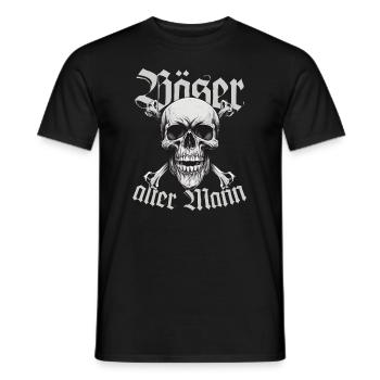 T-Shirt für den etwas älteren Nörgler: Böser Alter - Männer T-Shirt - Schwarz - Vorne - AI Model Male 178 light (178cm)