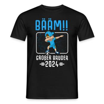 Bääm Big Brother 2024 Dabbing Football - Men's T-Shirt - black - Front - AI Model Male 178 light (178cm)