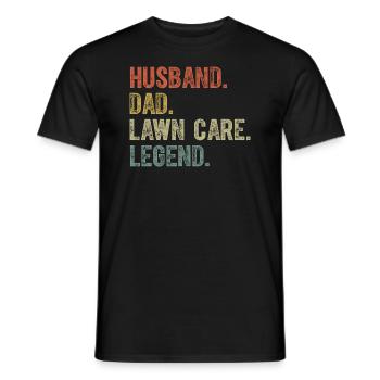 Funny Lawn Mowing T Shirt Lawn Care Stuff Gift - Men's T-Shirt - black - Front - AI Model Male 178 light (178cm)