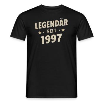 Legendär Seit 1997 - Männer T-Shirt - Schwarz - Vorne - AI Model Male 178 light (178cm)