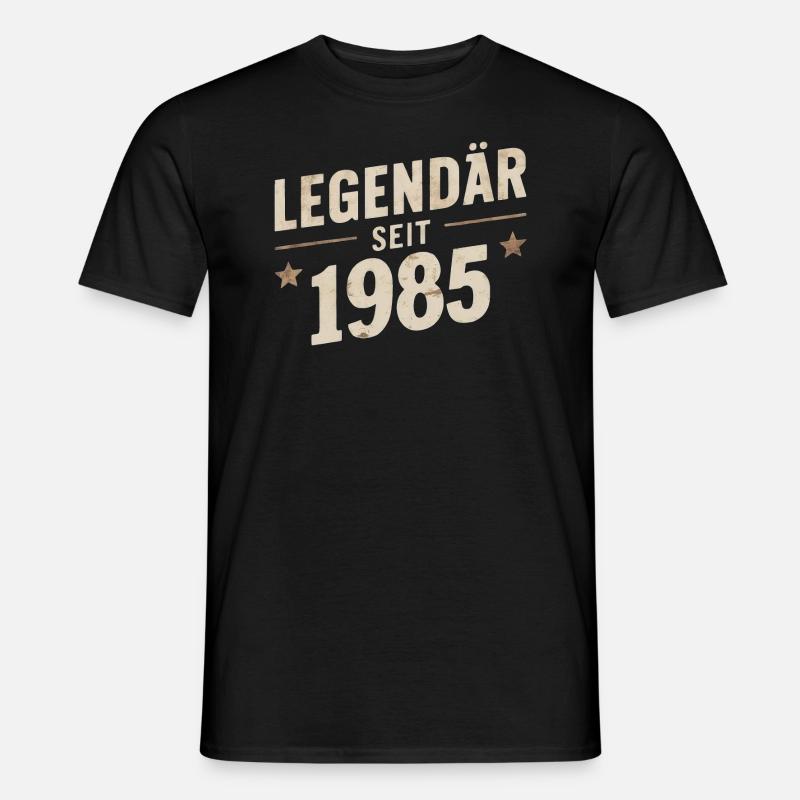 Legendär Seit 1985 - Männer T-Shirt - Schwarz