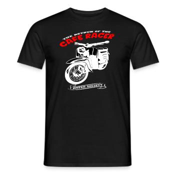 Mofa Moped Mokick Motorrad Vintage - Männer T-Shirt - Schwarz - Vorne - AI Model Male 178 light (178cm)