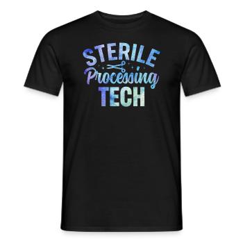 Sterile Processing Tech Medizin Design - Männer T-Shirt - Schwarz - Vorne - AI Model Male 178 light (178cm)