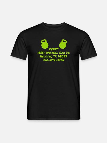 Weightlifting Barbell Ezfit - Men's T-Shirt - black