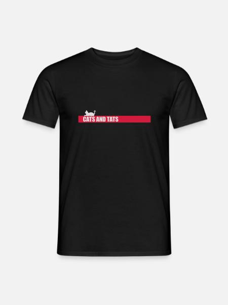 Citation de chats et de tats - T-shirt homme - noir