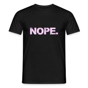 NOPE - don't be a yes-man! - Men's T-Shirt - black - Front - AI Model Male 178 light (178cm)