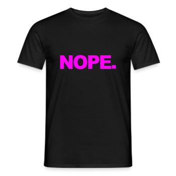 NOPE - don't be a yes-man! - Men's T-Shirt - black - Front - AI Model Male 178 light (178cm)