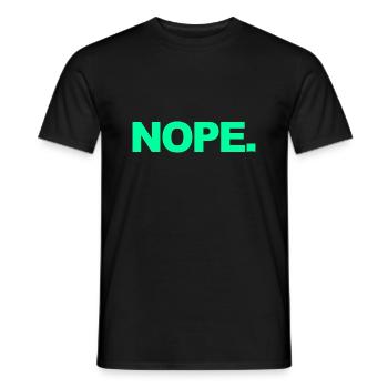 NOPE - ne soyez pas un béni-oui-oui! - T-shirt homme - noir - Devant - AI Model Male 178 light (178cm)