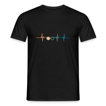 Battement de cœur opticien-idée cadeau ophtalmo - T-shirt homme - noir - Devant - AI Model Male 178 light (178cm)