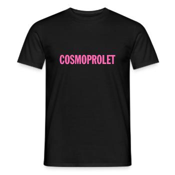 CosmoProlet Rose - T-shirt homme - noir - Devant - AI Model Male 178 light (178cm)