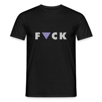 FCK gay - Männer T-Shirt - Schwarz - Vorne - AI Model Male 178 light (178cm)