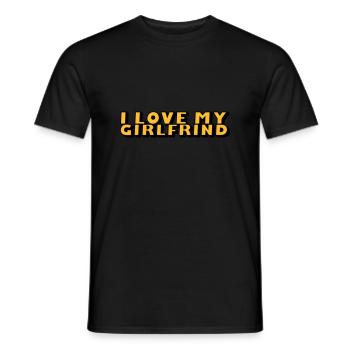 ilovemygirlfrind_2c - T-shirt homme - noir - Devant - AI Model Male 178 light (178cm)