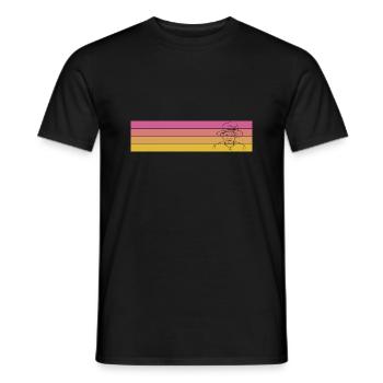 Elizabeth II retro vintage Queen Elizabeth 2 - Men's T-Shirt - black - Front - AI Model Male 178 light (178cm)