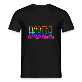 joel rs arc-en-ciel - T-shirt homme - noir - Devant - AI Model Male 178 light (178cm)