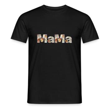 Mandala Mama - T-shirt homme - noir - Devant - AI Model Male 178 light (178cm)