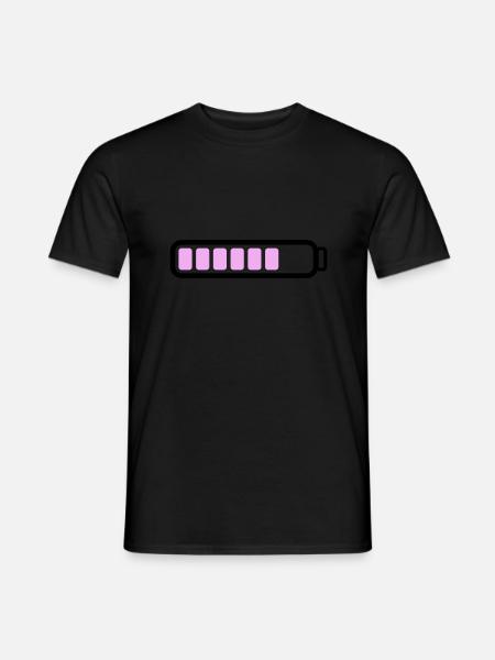 Battery Battery loading - Men's T-Shirt - black