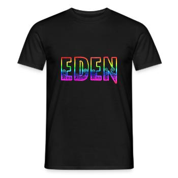eden rs arc-en-ciel - T-shirt homme - noir - Devant - AI Model Male 178 light (178cm)