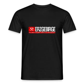 Erzgebirge Wu de walder haamlich rauschen - T-shirt homme - noir - Devant - AI Model Male 178 light (178cm)