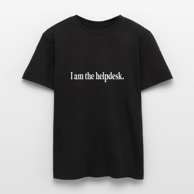 Lustiger Tech-Computer-Programmierer Ich bin der Helpdesk Männer T-Shirt