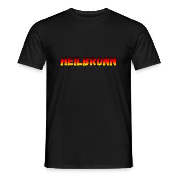 Heilbronn - Männer T-Shirt - Schwarz - Vorne - AI Model Male 178 light (178cm)