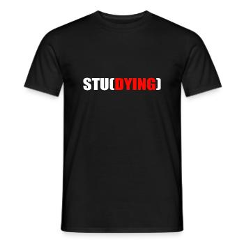Student Coole Sprüche Uni Studium - Männer T-Shirt - Schwarz - Vorne - AI Model Male 178 light (178cm)