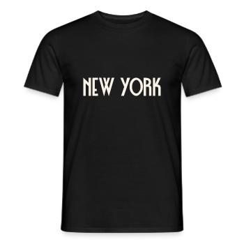 New York - T-shirt homme - noir - Devant - AI Model Male 178 light (178cm)