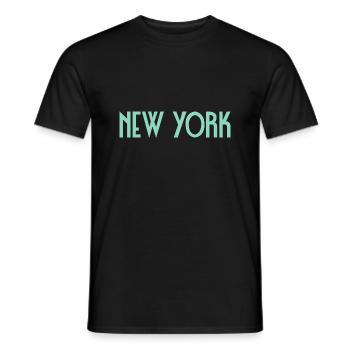 New York - T-shirt homme - noir - Devant - AI Model Male 178 light (178cm)