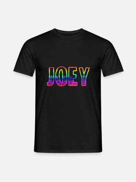 joey rs rainbow - Men's T-Shirt - black