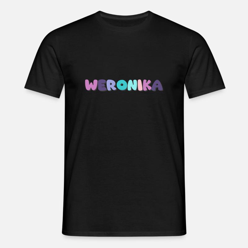 Name - Weronika - Männer T-Shirt - Schwarz