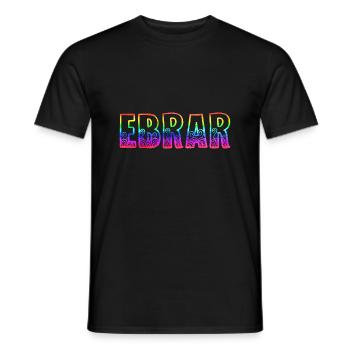Ebrar RS Arc-en-ciel - T-shirt homme - noir - Devant - AI Model Male 178 light (178cm)