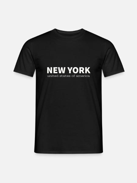 NEW YORK - T-shirt homme - noir