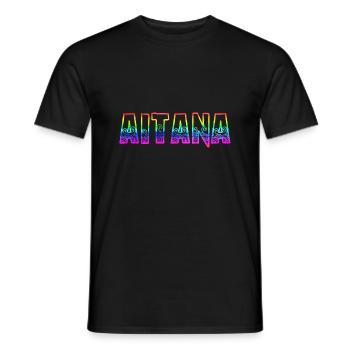 aitana rs arc-en-ciel - T-shirt homme - noir - Devant - AI Model Male 178 light (178cm)