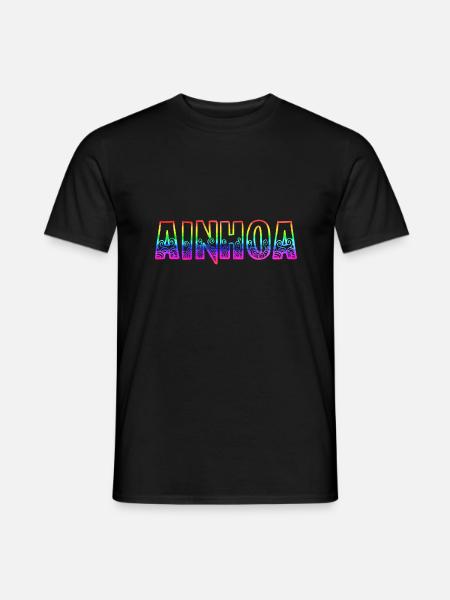 ainhoa rs regenbogen - Männer T-Shirt - Schwarz