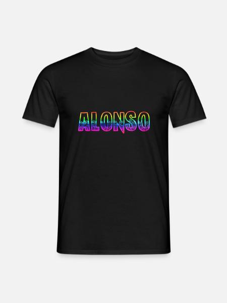 Alonso RS Rainbow - Men's T-Shirt - black