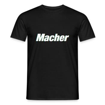 Macher - Männer T-Shirt - Schwarz - Vorne - AI Model Male 178 light (178cm)