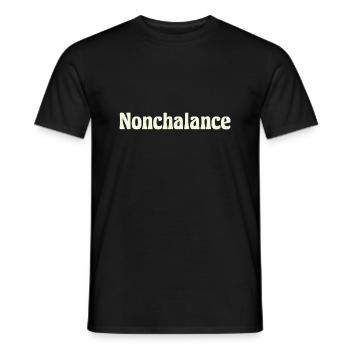 Nonchalance - Männer T-Shirt - Schwarz - Vorne - AI Model Male 178 light (178cm)